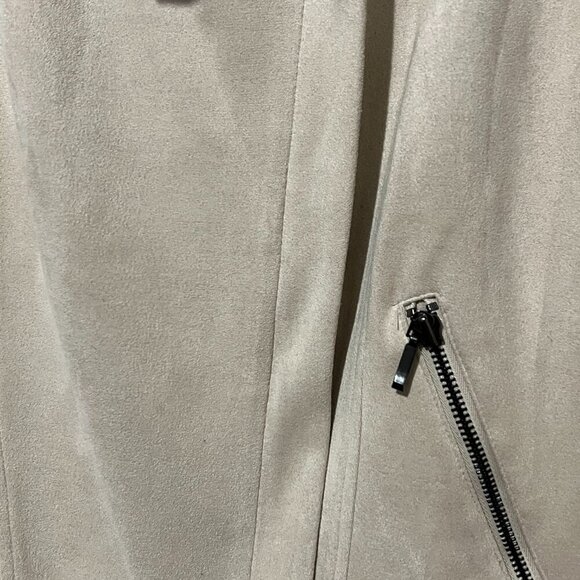 Apt. 9 Earthmover Faux Suede Moto Jacket Blazer Women's Size Medium - Picture 3 of 6